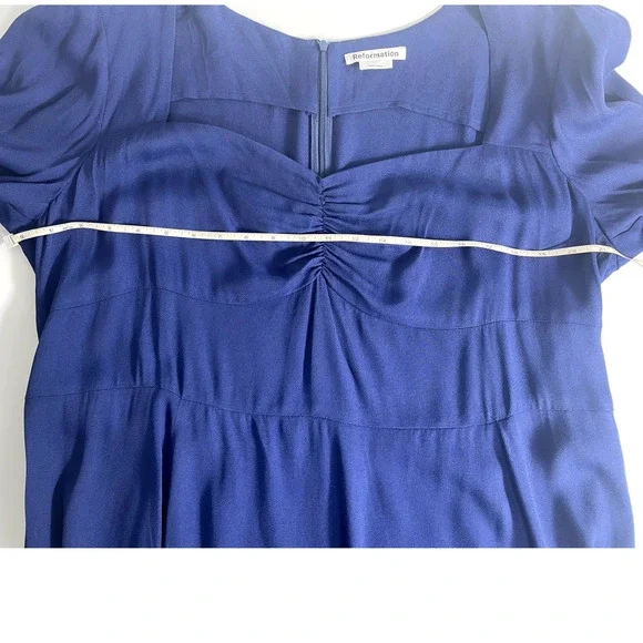 NWT Reformation Hunt Dress Danube Midi Wedding Guest Event Coquette Shower SZ 20 - Picture 13 of 14